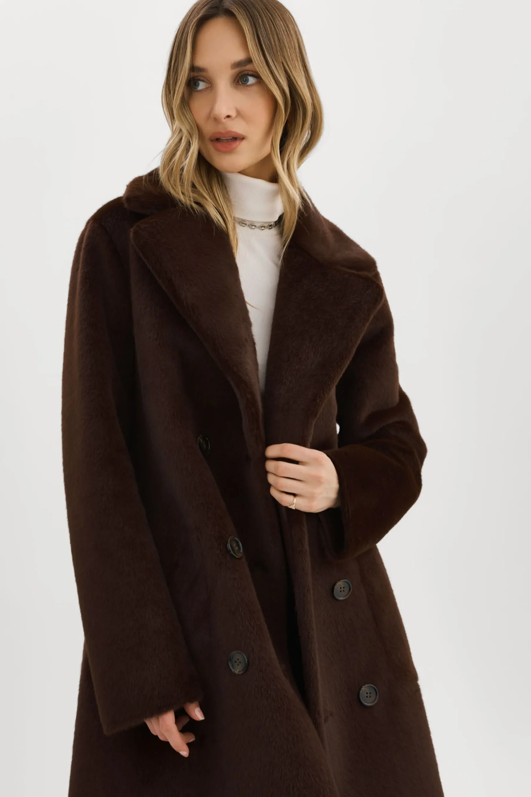 Femme LAMARQUE ABIGAIL | Manteau Réversible En Fausse Peau De Mouton