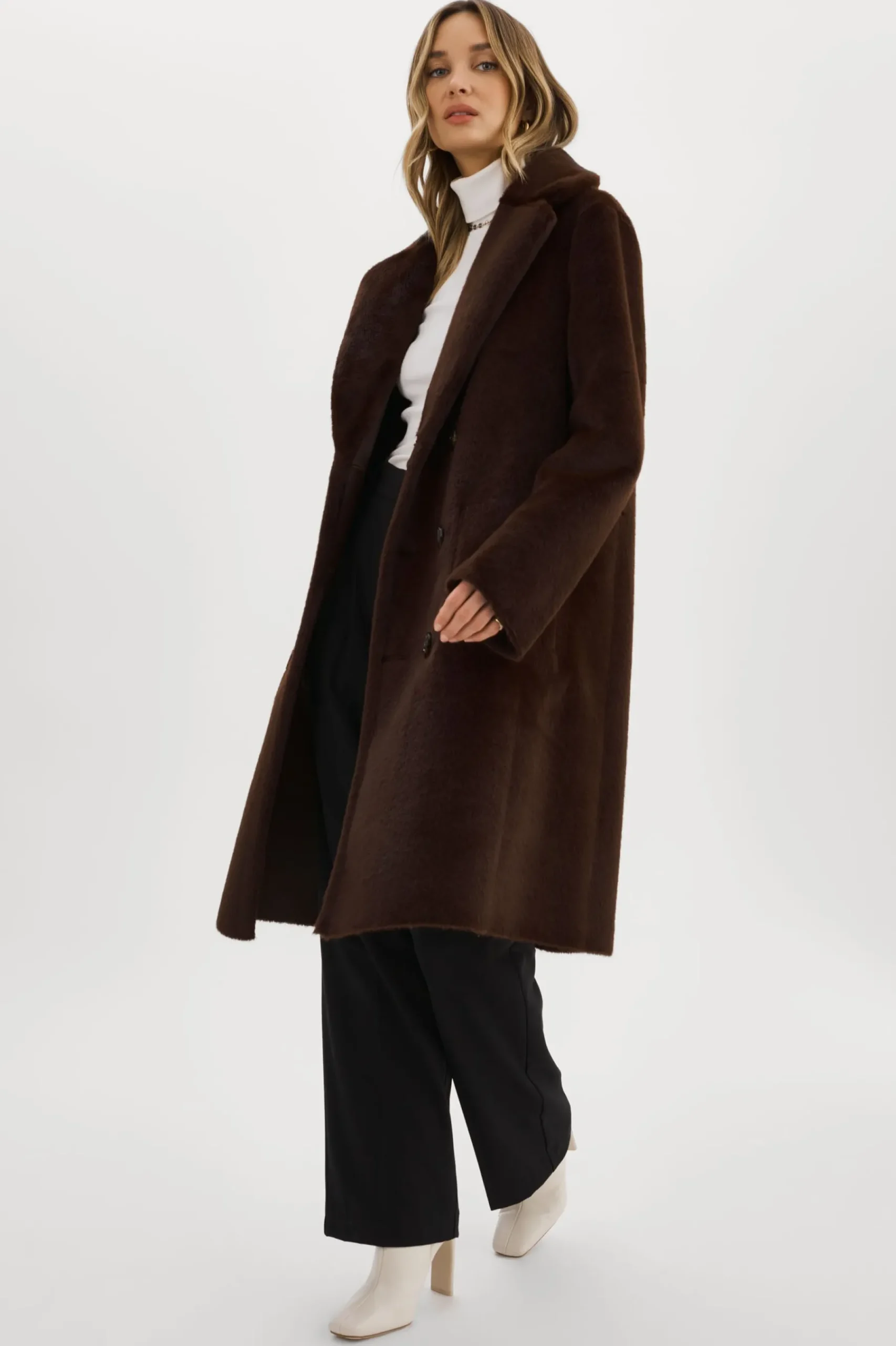 Femme LAMARQUE ABIGAIL | Manteau Réversible En Fausse Peau De Mouton
