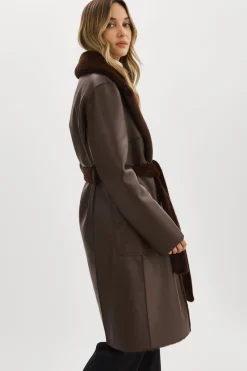 Femme LAMARQUE ABIGAIL | Manteau Réversible En Fausse Peau De Mouton