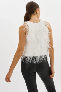 Femme LAMARQUE ABRIELLE | Haut à Plumes D'autruche