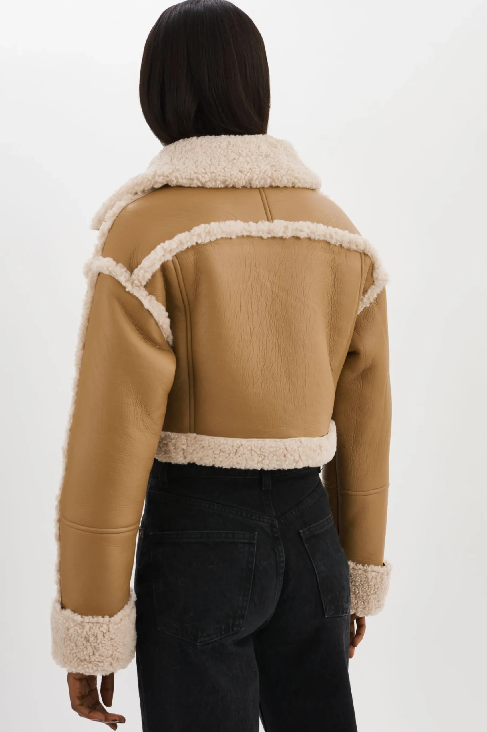 Femme LAMARQUE ADRINA | Veste Courte En Fausse Peau De Mouton