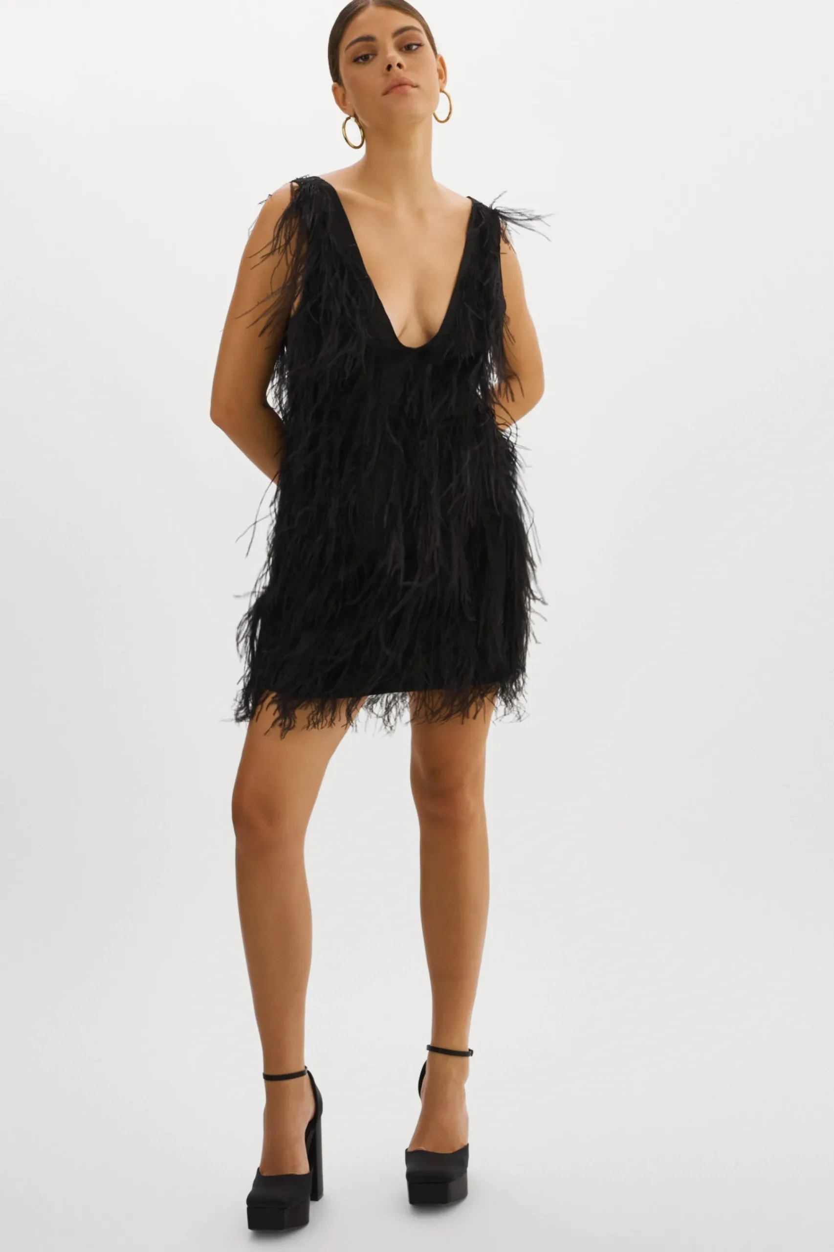 Femme LAMARQUE ALENA | Robe à Plumes