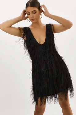 Femme LAMARQUE ALENA | Robe à Plumes