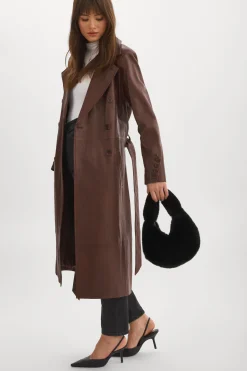 Femme LAMARQUE ALIX | Mini Sac Hobo En Fausse Fourrure