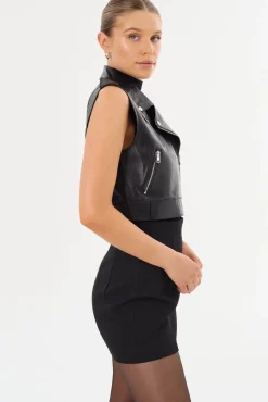 Femme LAMARQUE AMALIA | Leather Biker Vest