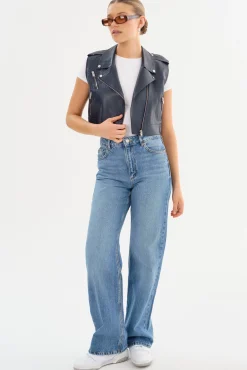 Femme LAMARQUE AMALIA | Leather Biker Vest