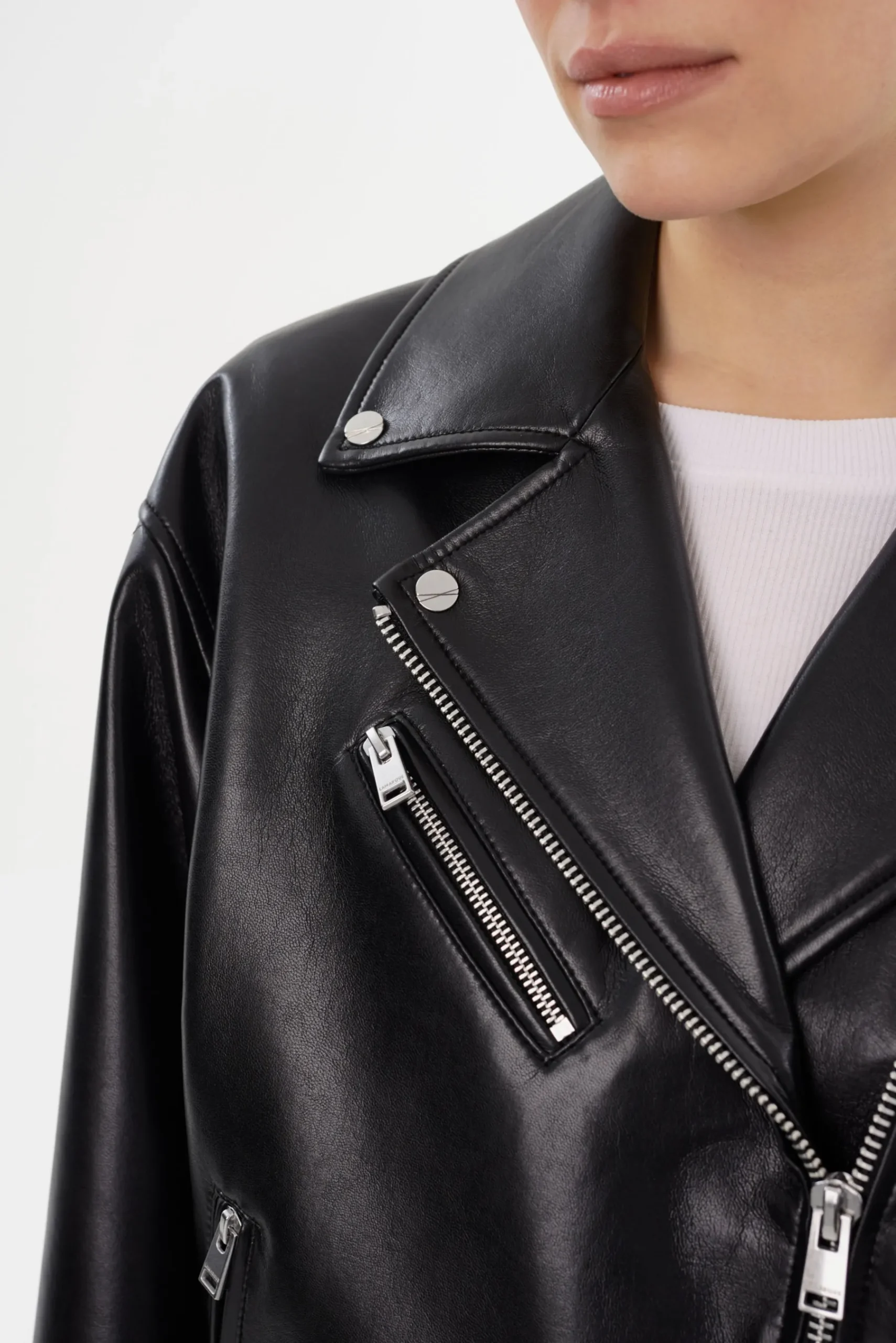 Femme LAMARQUE ANDRADE | Recycled Leather Biker Jacket