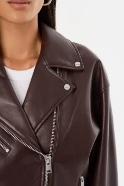 Femme LAMARQUE ANDRADE | Recycled Leather Biker Jacket
