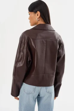 Femme LAMARQUE ANDRADE | Recycled Leather Biker Jacket
