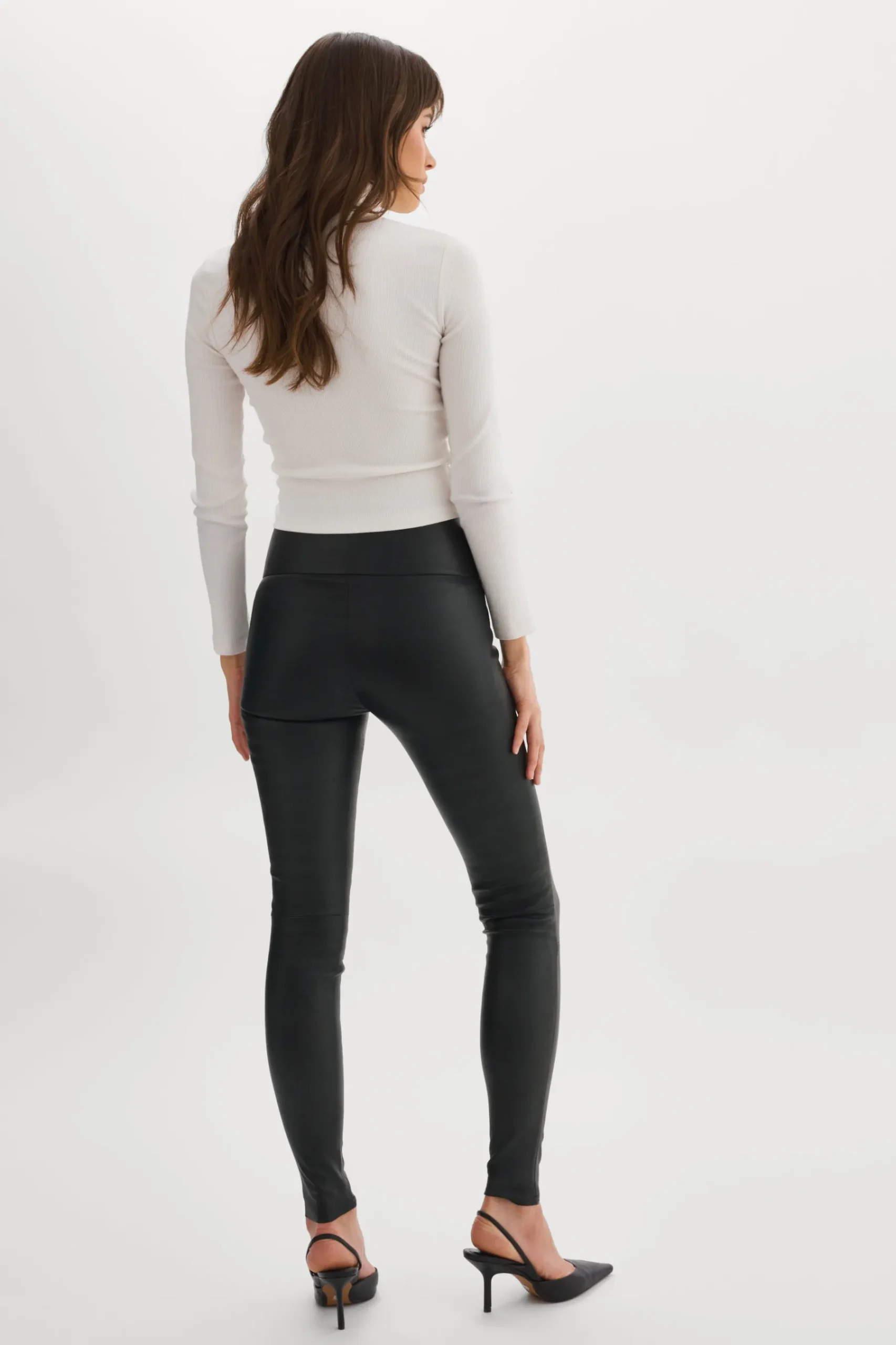 Femme LAMARQUE ANI Legging Taille Haute En Cuir