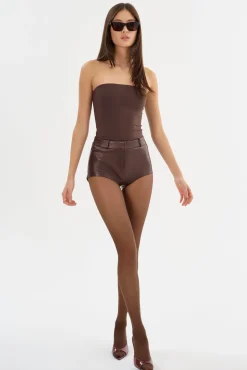 Femme LAMARQUE ANNAISE | Short Chaud En Cuir
