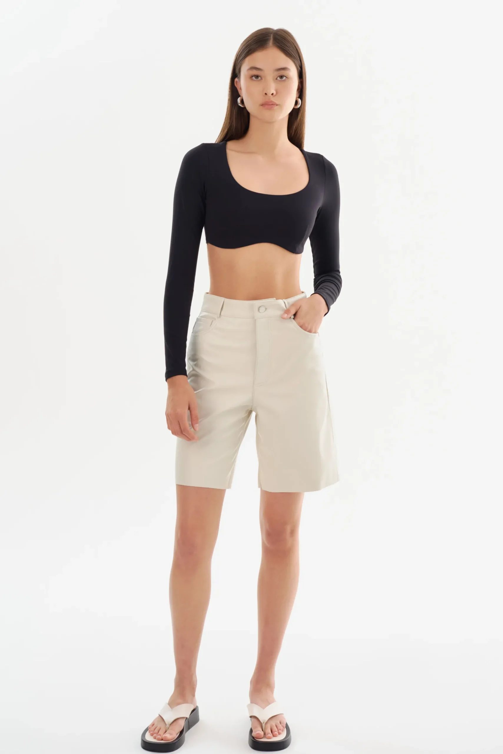 Femme LAMARQUE ARAE | Faux Leather Shorts
