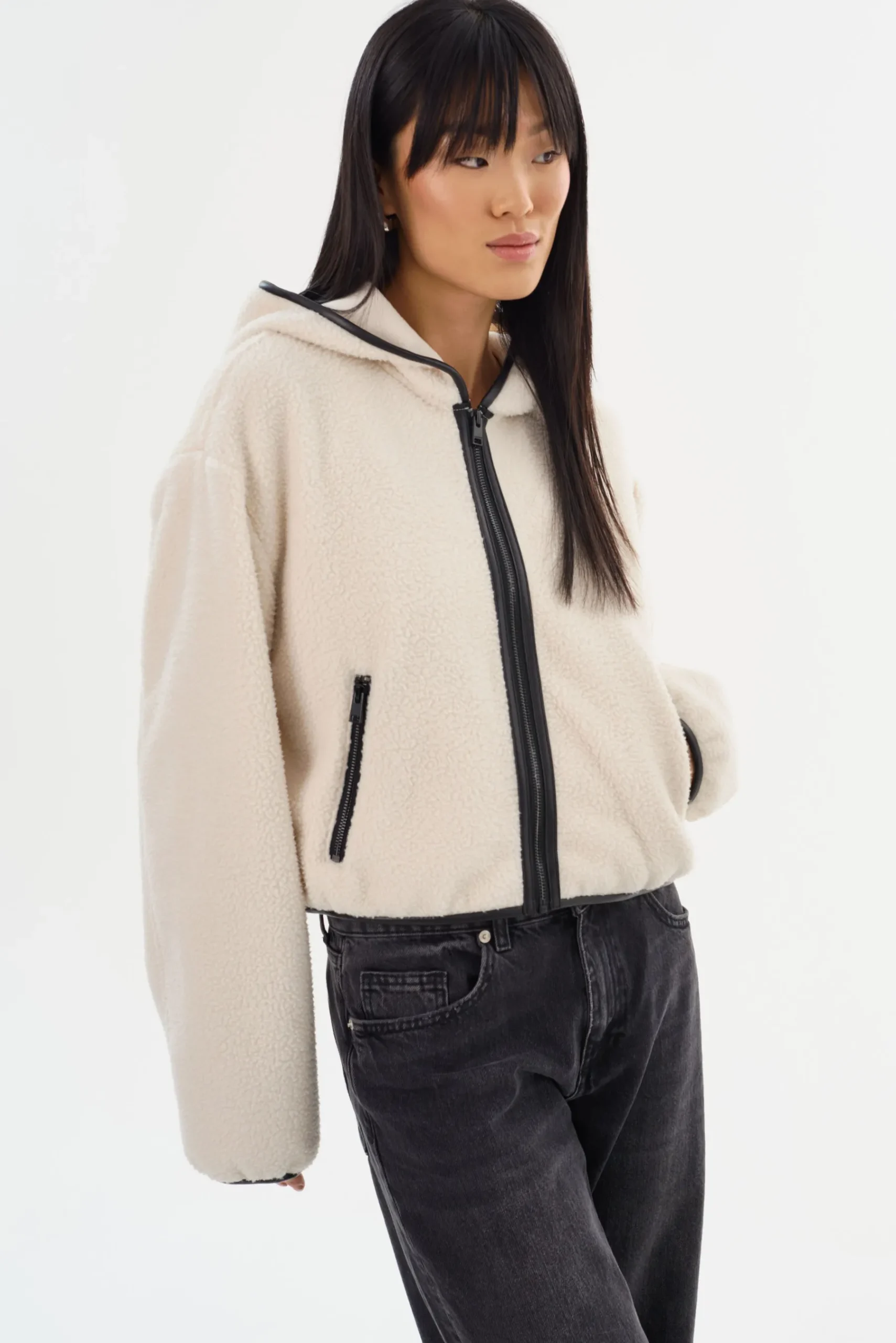 Femme LAMARQUE ARLINA | Veste à Capuche Zippée En Polaire