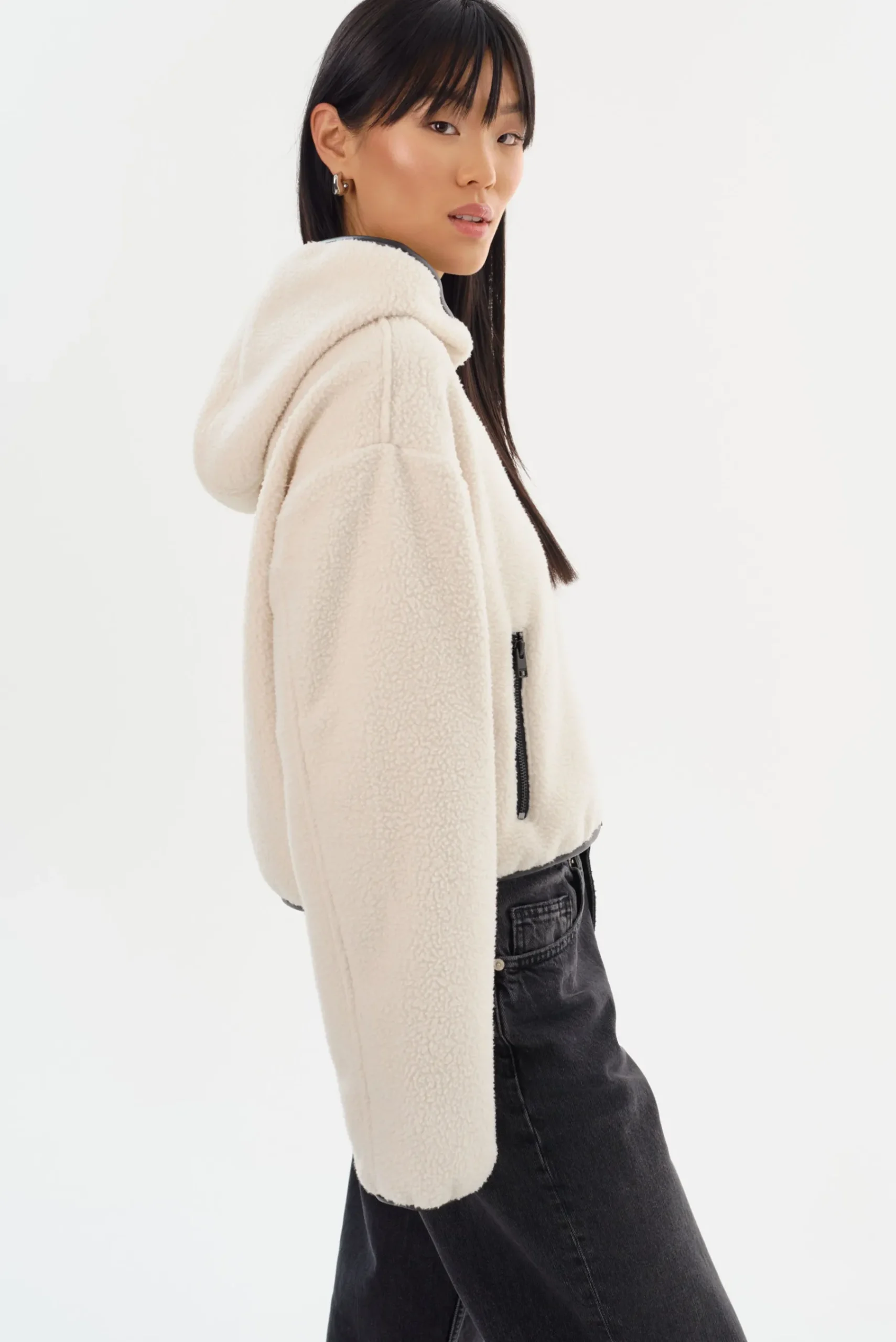 Femme LAMARQUE ARLINA | Veste à Capuche Zippée En Polaire