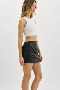 Femme LAMARQUE ASTRID | Jupe Mini En Simili-cuir