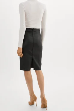 Femme LAMARQUE AVANA Jupe Droite En Cuir Extensible