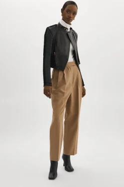 Femme LAMARQUE AZRA GOLD | Leather Biker Jacket