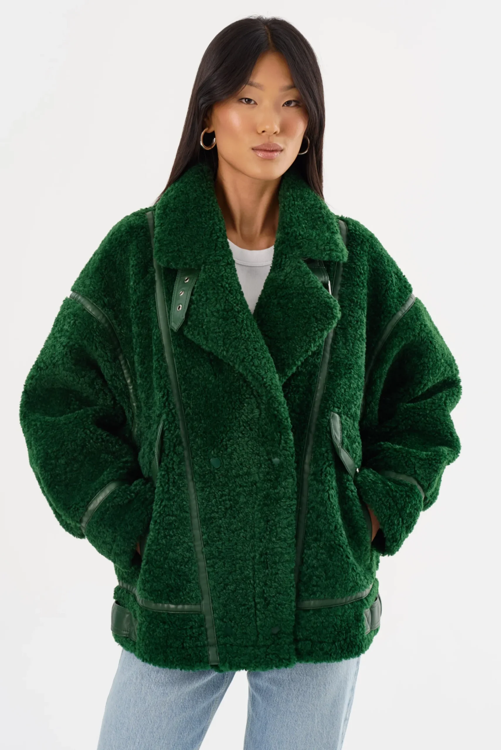 Femme LAMARQUE BADU | Oversized Faux Shearling Jacket