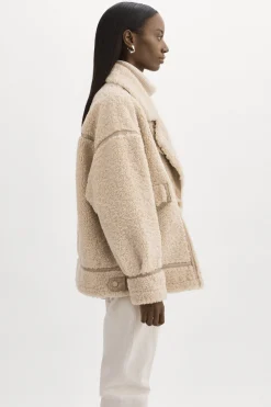 Femme LAMARQUE BADU | Veste Oversize En Fausse Peau De Mouton