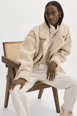 Femme LAMARQUE BADU | Veste Oversize En Fausse Peau De Mouton
