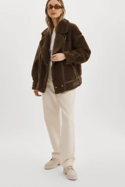 Femme LAMARQUE BADU | Veste Oversize En Fausse Peau De Mouton