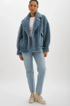 Femme LAMARQUE BADU | Veste Oversize En Fausse Peau De Mouton