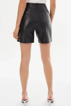 Femme LAMARQUE BERNICE Short En Cuir Taille Haute