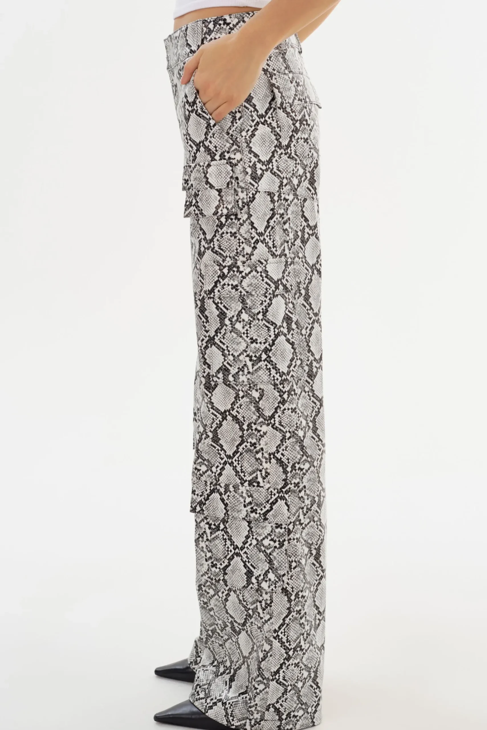 Femme LAMARQUE BOBBI | Faux Leather Cargo Pants