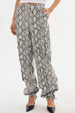 Femme LAMARQUE BOBBI | Faux Leather Cargo Pants