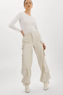 Femme LAMARQUE BOBBI | Pantalon Cargo En Similicuir