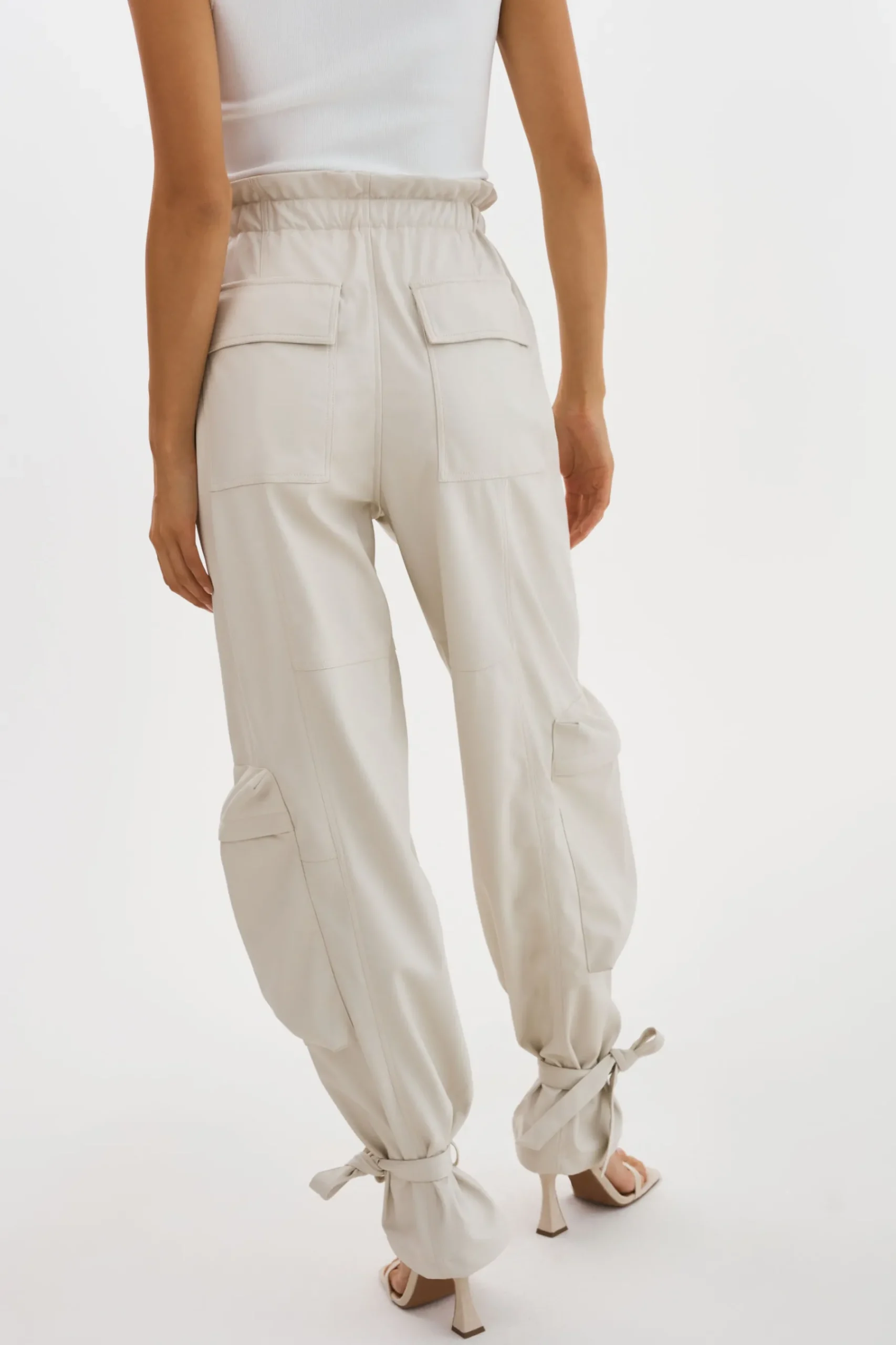 Femme LAMARQUE BRAXTON | Pantalon Cargo En Simili Cuir