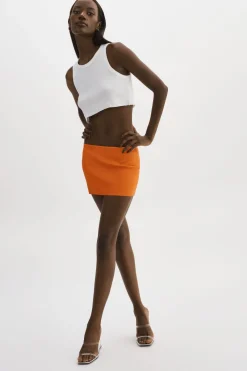 Femme LAMARQUE BRISSA | Mini-jupe En Cuir