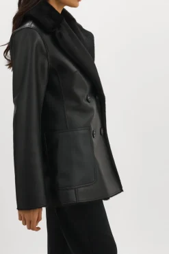 Femme LAMARQUE CAMILLE | Manteau Réversible En Fausse Peau De Mouton