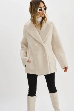 Femme LAMARQUE CAMILLE | Manteau Réversible En Fausse Peau De Mouton