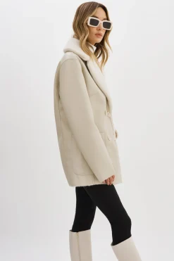Femme LAMARQUE CAMILLE | Manteau Réversible En Fausse Peau De Mouton