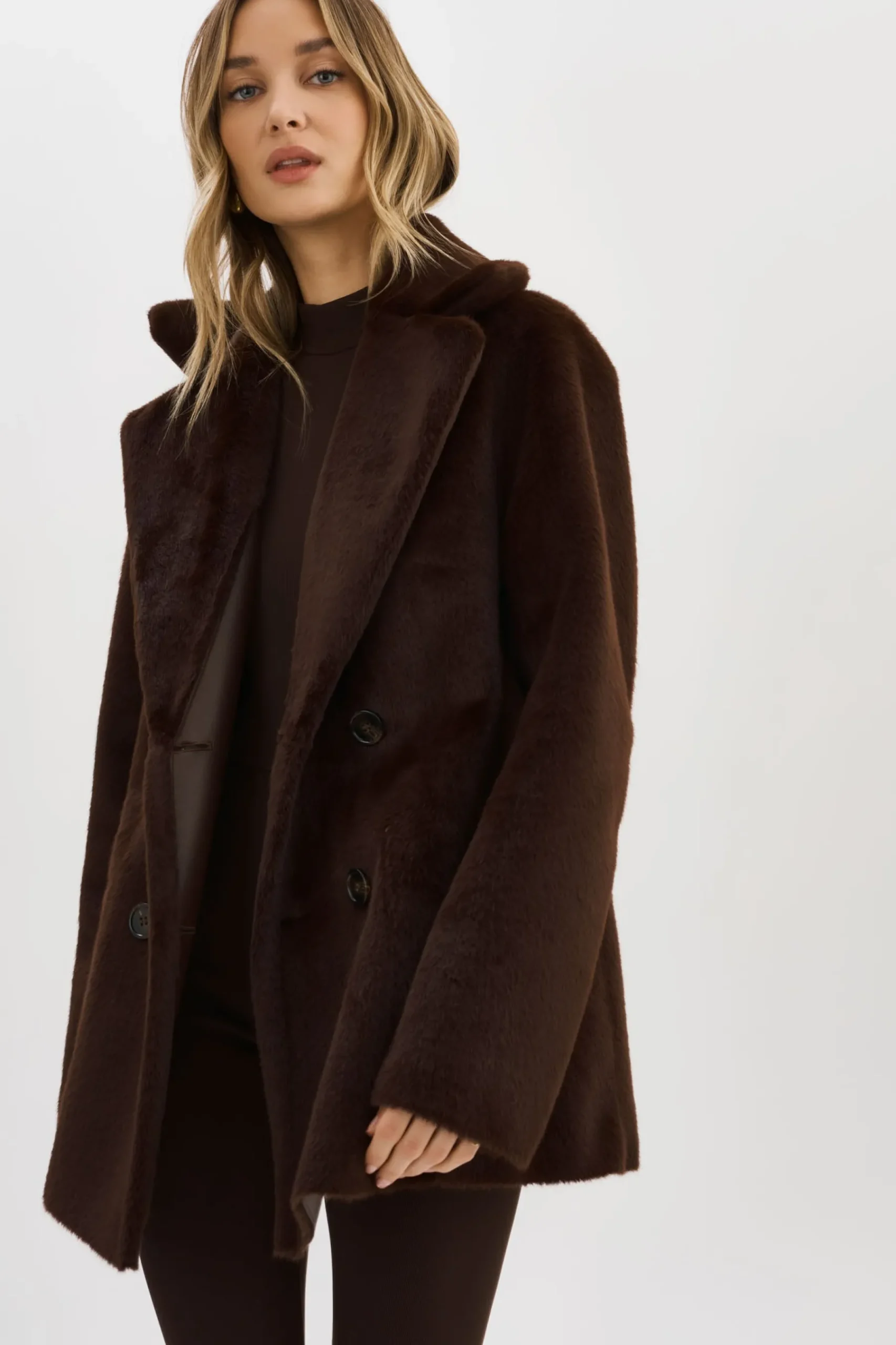 Femme LAMARQUE CAMILLE | Manteau Réversible En Fausse Peau De Mouton