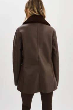 Femme LAMARQUE CAMILLE | Manteau Réversible En Fausse Peau De Mouton
