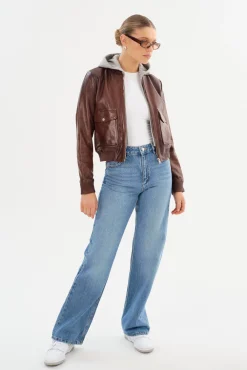 Femme LAMARQUE CANDACE | Leather Bomber Jacket