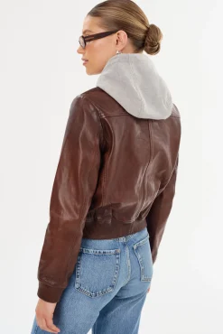 Femme LAMARQUE CANDACE | Leather Bomber Jacket