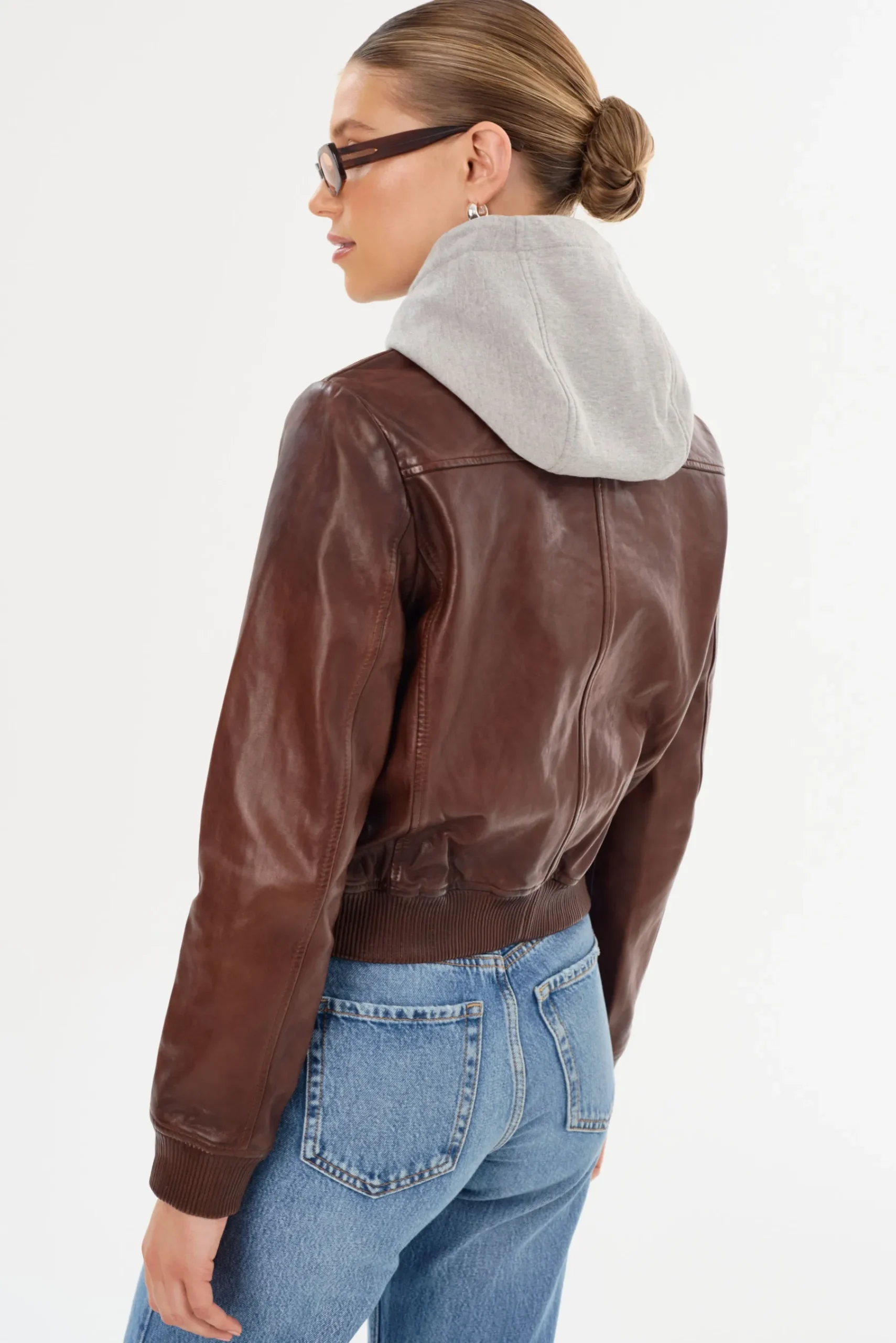 Femme LAMARQUE CANDACE | Leather Bomber Jacket