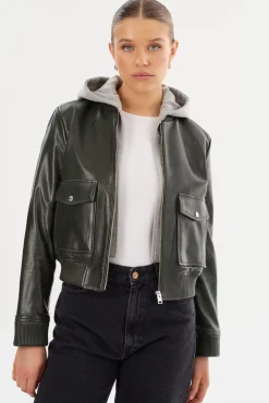 Femme LAMARQUE CANDACE | Leather Bomber Jacket