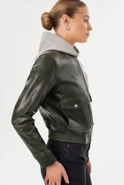 Femme LAMARQUE CANDACE | Leather Bomber Jacket