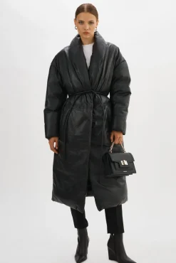 Femme LAMARQUE CATALINA Manteau-couverture Surdimensionné En Cuir