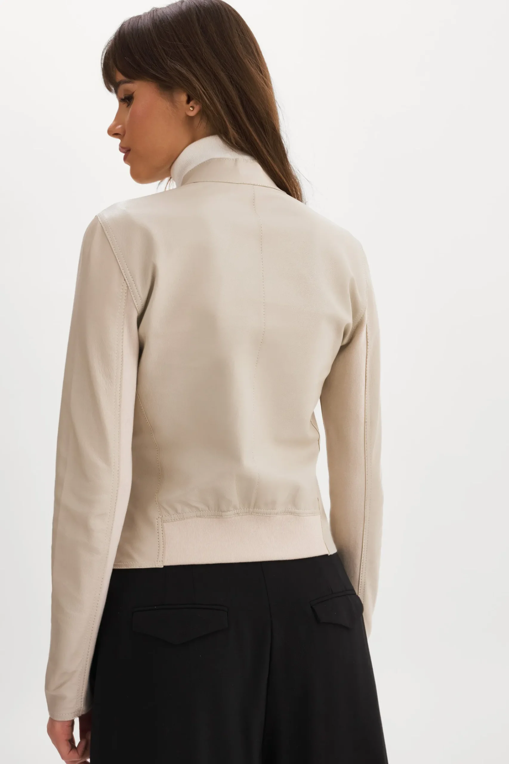Femme LAMARQUE CHAPIN Blouson En Cuir Et Or Réversible