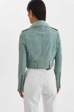 Femme LAMARQUE CIARA | Veste Motard Courte En Cuir