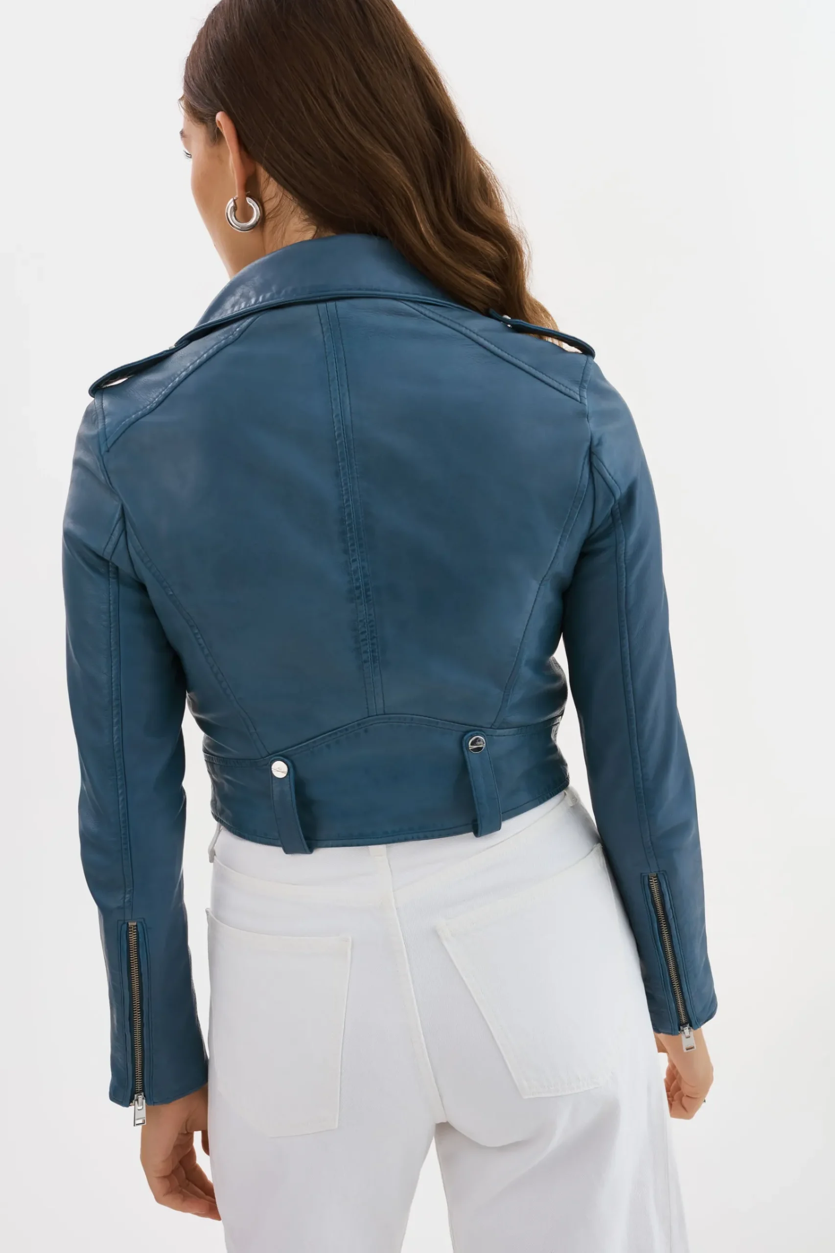 Femme LAMARQUE CIARA | Veste Motard Courte En Cuir