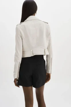 Femme LAMARQUE CIARA | Veste Motard Courte En Cuir