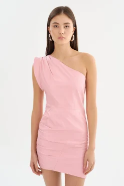 Femme LAMARQUE COREY | Robe En Cuir à Une épaule