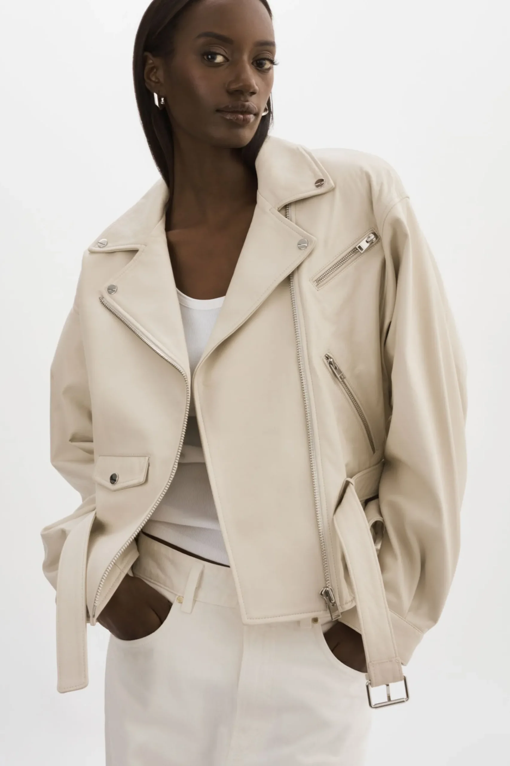 Femme LAMARQUE DANIELA | Veste Moto En Cuir