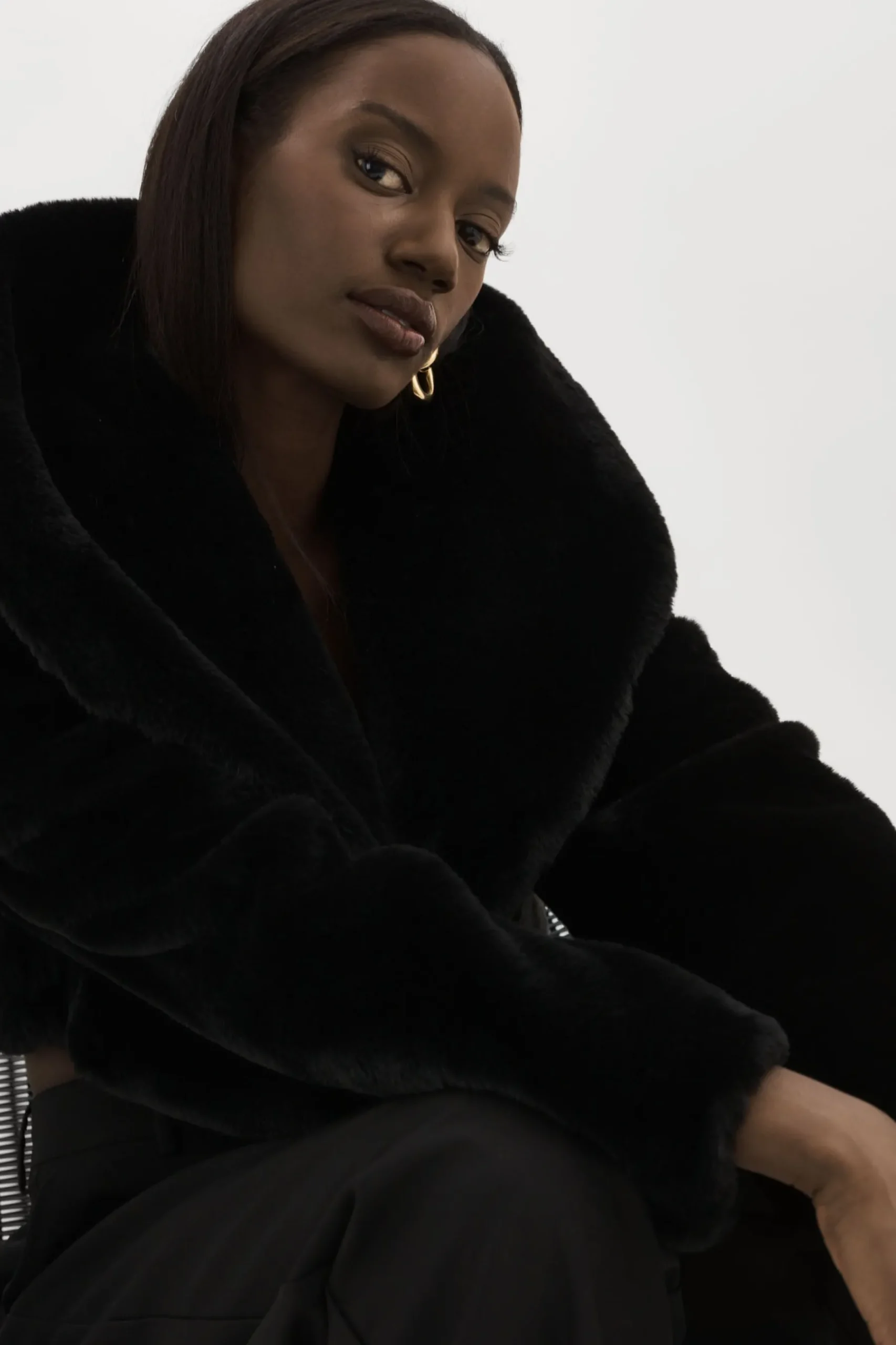 Femme LAMARQUE DANIKA | Veste Courte En Fausse Fourrure
